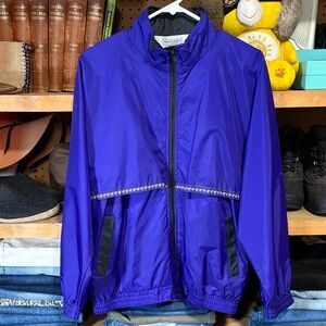 Vintage 90s Slazenger Purple Nylon Windbreaker Jacket M